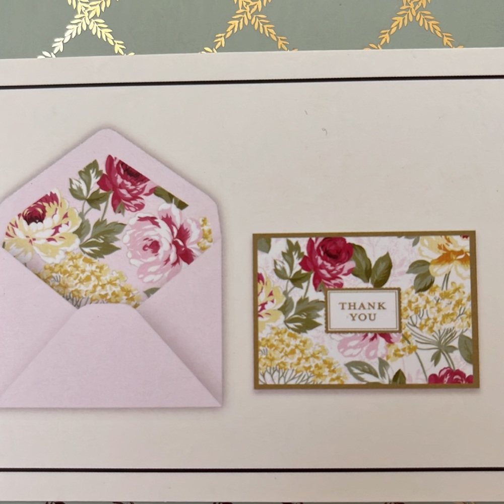 Beautiful  Laura Ashley "THANK YOU" Notecards, Envelopes & Seal Stickers - NIB - Picture 9 of 9